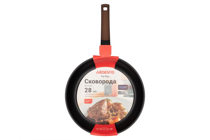 Сковорода Ardesto Gemini Foggia, 28см, алюміній, коричневий