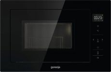 Мікрохвильова піч Gorenje вбудовувана, 25л, електр. управл., 900Вт, гриль, дисплей, чорний