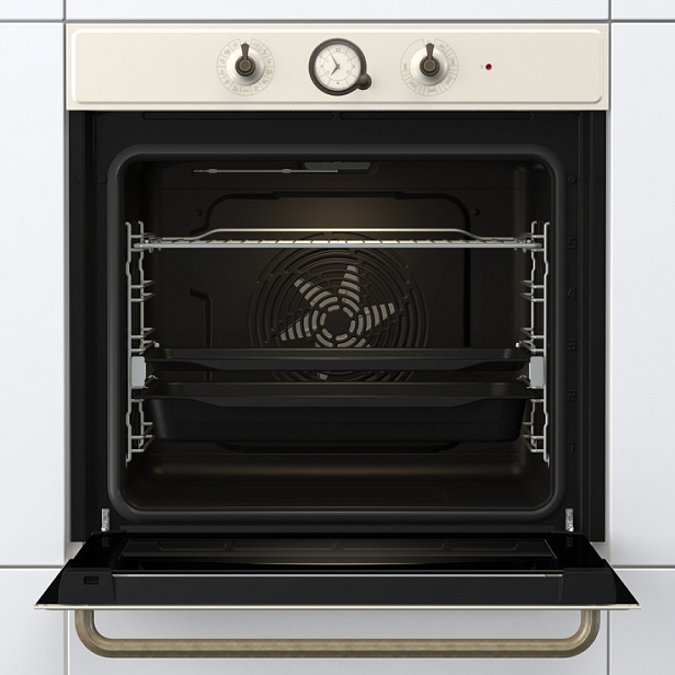 Духова шафа Gorenje електрична, 77л, A+, шампань