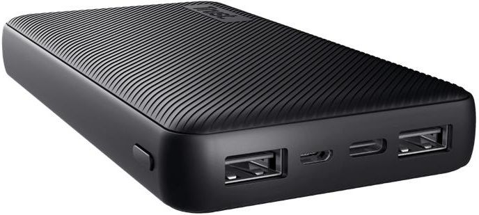 Акумулятор портативний літій-іонний power bank Trust Primo ECO, 15000мА·год, 2хUSB-A/USB-C, 15W, чорний