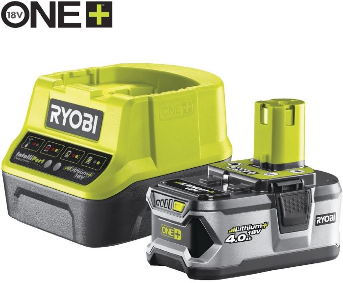 Тример садовий акумуляторний Ryobi ONE+ RBC18X20B4F 18В 20см ніж/ліска 30см 1х4А·год ергоремені Vertebrae 4.7кг