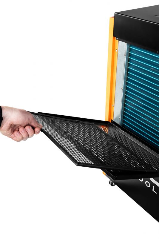 Осушувач повітря промисловий Neo Tools 90л/добу 310м кв 500м куб/год 1000Вт LCD дисплей ел.керування таймер IP22