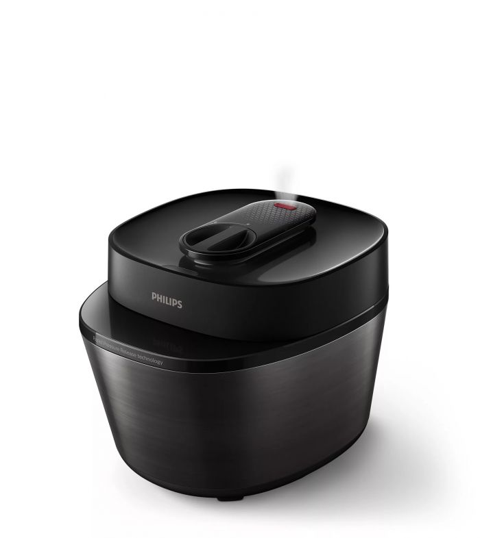 Мультиварка-скороварка Philips All-in-One Cooker, 1000Вт, чаша-5л, електронне керув., пластик, чорний