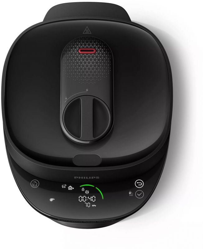 Мультиварка-скороварка Philips All-in-One Cooker, 1000Вт, чаша-5л, електронне керув., пластик, чорний