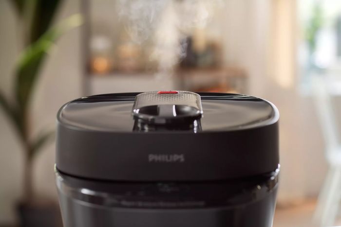 Мультиварка-скороварка Philips All-in-One Cooker, 1000Вт, чаша-5л, електронне керув., пластик, чорний