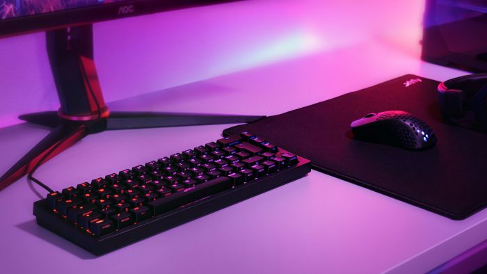 Клавіатура механічна Xtrfy K5 68Key, Kailh Red, USB-A, EN/UA, Hot-swap, RGB, Чорний