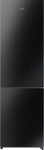 Холодильник Gorenje, з нижн. мороз. камерою,200х60х60см, 2 дв., Х- 238л, М- 98л, A++, NoFrost Plus, Fresh zone, дисплей,чорне скло