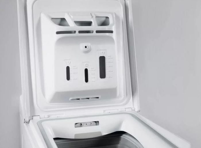 Пральна машина Whirlpool вертикальна, 6кг, 1200, A+++, 60см, дисплей, білий