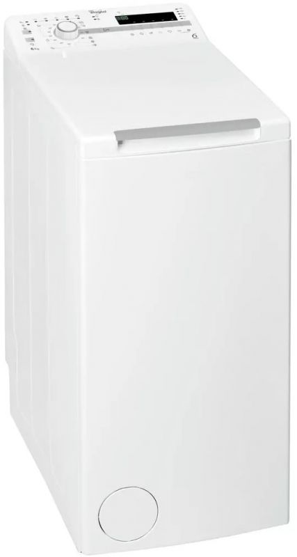 Пральна машина Whirlpool вертикальна, 6кг, 1200, A+++, 60см, дисплей, білий