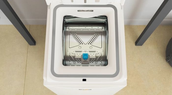 Пральна машина Whirlpool вертикальна, 6,5кг, 1200, A+++, 60см, дисплей, інвертор, білий