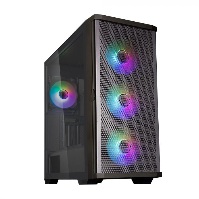 Корпус Zalman Z10 Duo без БЖ, 2xUSB3.0, 1xUSB Type-C, 3x140мм ARGB, 1x120мм ARGB, VGA 395мм, LCS ready, TG Side Panel, EATX, чорний