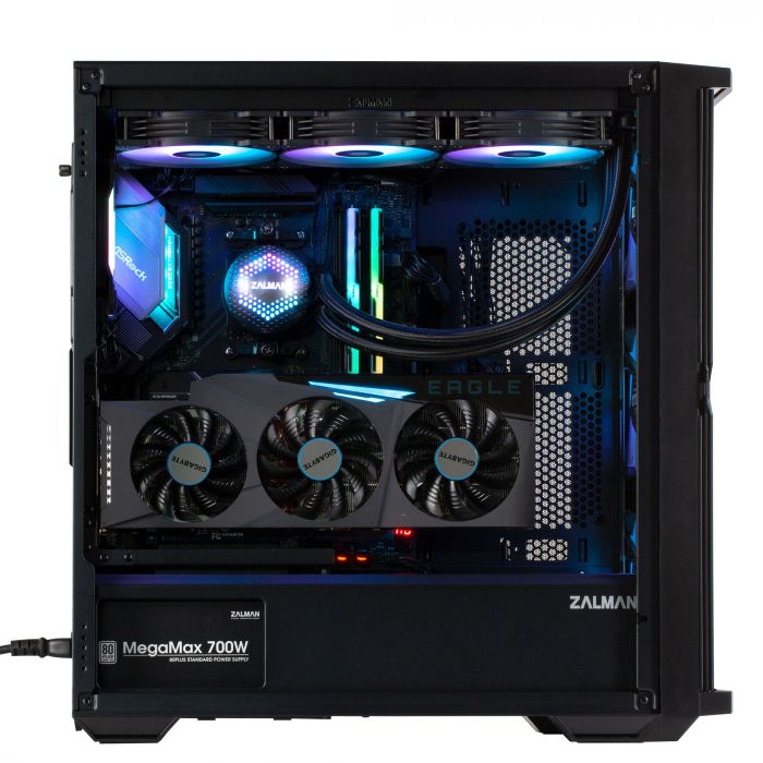 Корпус Zalman Z10 Duo без БЖ, 2xUSB3.0, 1xUSB Type-C, 3x140мм ARGB, 1x120мм ARGB, VGA 395мм, LCS ready, TG Side Panel, EATX, чорний