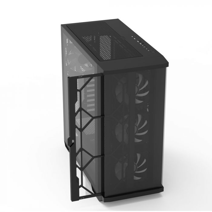 Корпус Zalman Z10 Duo без БЖ, 2xUSB3.0, 1xUSB Type-C, 3x140мм ARGB, 1x120мм ARGB, VGA 395мм, LCS ready, TG Side Panel, EATX, чорний