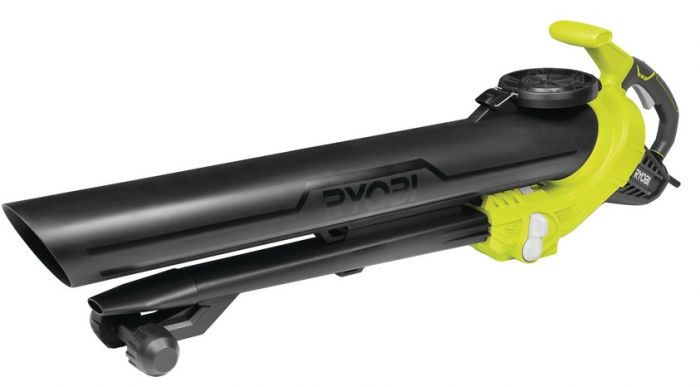 Повітродув-пилосос садовий мережевий Ryobi RBV3000CESV 3000Вт 3в1 375км/год мішок 45л ергоремені Vertebrae 5.1кг