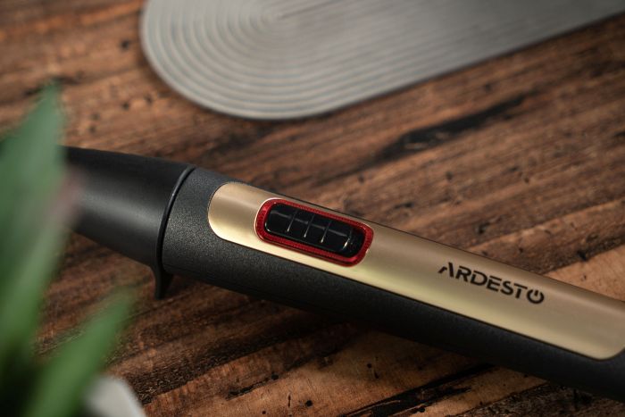 Плойка Ardesto HC-726G, 35Вт, D -13mm, >200С, для афрокудрів, кераміка, чорний
