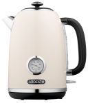 Електрочайник Ardesto Vintage Dream 1.8л, Strix, метал, бежевий глянцевий