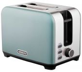 Тостер ARDESTO Mint Harmony 800Вт, метал, м'ятно-сріблястий