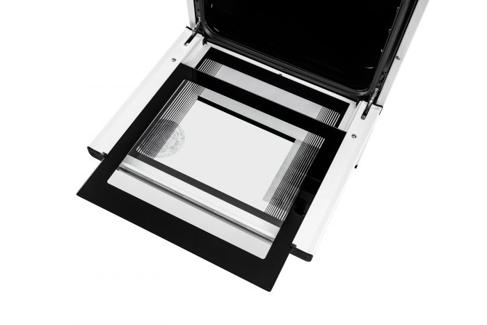 Плита ARDESTO комбі, 52л, 50x60см, чавун, підсвічування, форсунки LPG (підключення газового балона), білий