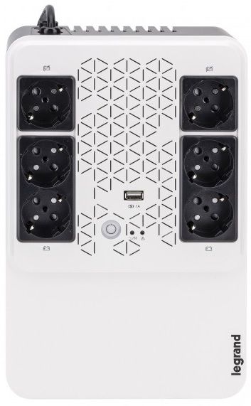 Джерело безперебійного живлення Legrand Keor Multiplug, 600VA/360W, USB, 6хSchuko, USB