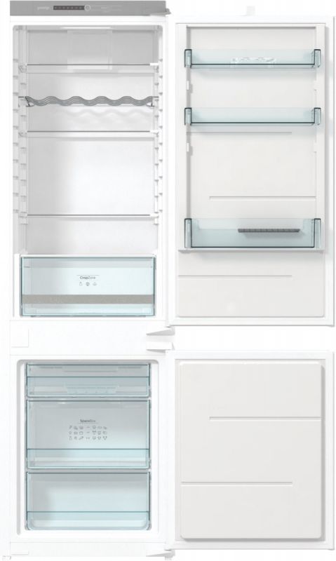 Холодильник Gorenje вбудований з нижн. мороз., 177х55х54см, 2 двері, 180(68)л, А+, NF+, зона св-ті, диспл, іонізатор, білий