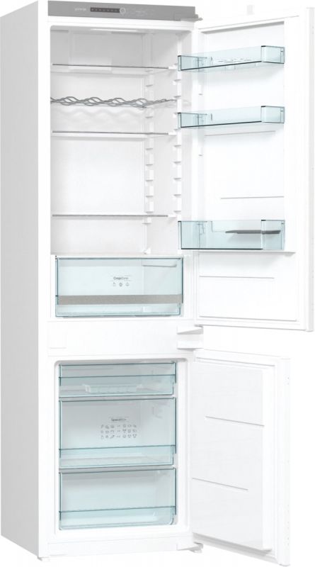 Холодильник Gorenje вбудований з нижн. мороз., 177х55х54см, 2 двері, 180(68)л, А+, NF+, зона св-ті, диспл, іонізатор, білий
