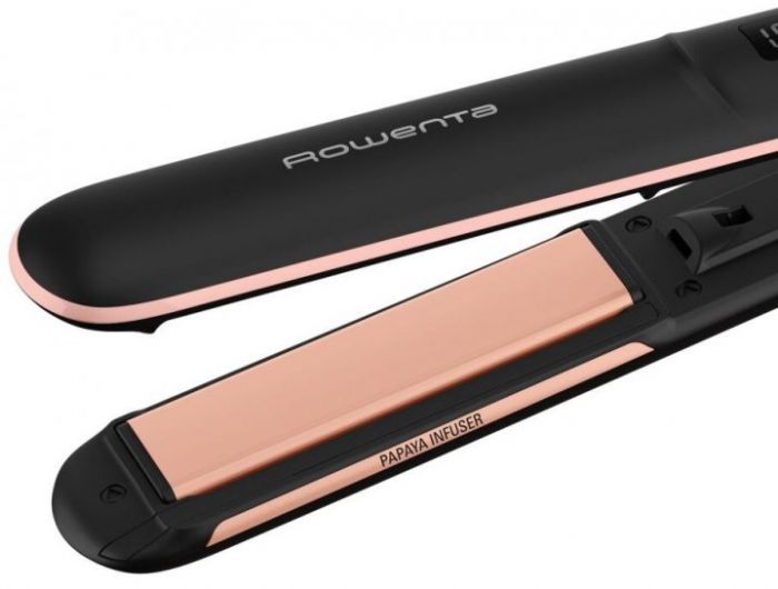 Випрямляч Rowenta Express Shine Papaya, >240Вт, темп.режимів-8, 140-210С, дисплей, кераміка, чорний