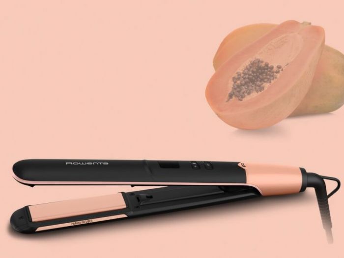 Випрямляч Rowenta Express Shine Papaya, >240Вт, темп.режимів-8, 140-210С, дисплей, кераміка, чорний