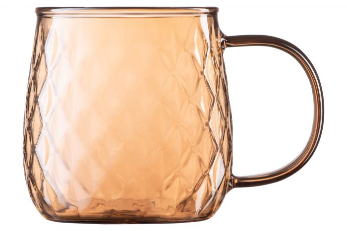 Набір чашок Ardesto Golden Moon, 350мл, 2шт, боросилікатне скло, золотистий