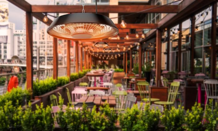 Обігрівач інфрачервоний Neo Tools, підвісний, 1500Вт, 44х44х17.5см, IP44