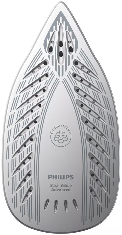 Праска-парогенератор Philips PerfectCare 6000 Series, 2400Вт, 1800мл, паровий удар -600гр, постійна пара - 130гр, нерж. сталь, синьо-золотий