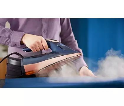 Праска Philips Azur 8000 Series, 3000Вт, 350мл, паровий удар -260гр, постійна пара - 85гр, нерж. сталь, темно синій