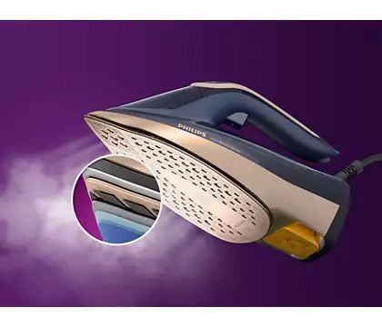 Праска Philips Azur 8000 Series, 3000Вт, 350мл, паровий удар -260гр, постійна пара - 85гр, нерж. сталь, темно синій