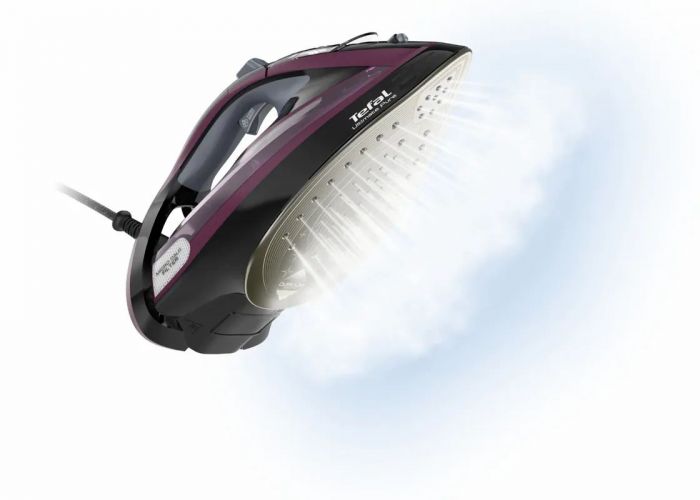 Праска Tefal Ultimate Pure, 3000Вт, 350мл, паровий удар -240гр, постійна пара - 55гр, керам. підошва, чорно-фіолетовий