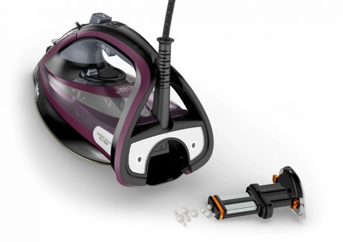 Праска Tefal Ultimate Pure, 3000Вт, 350мл, паровий удар -240гр, постійна пара - 55гр, керам. підошва, чорно-фіолетовий