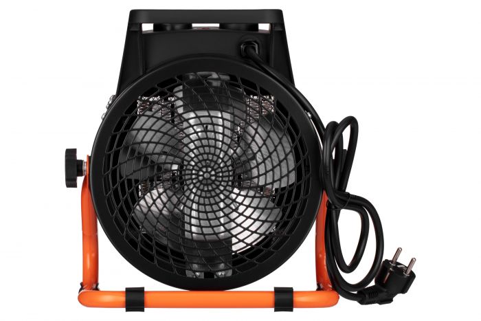 Теплова гармата електрична 2E Ceramic, 3кВт, 30м2, 280м3/год, керамічний нагрів. елемент (PTC), чорний, 2.85кг