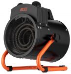 Теплова гармата електрична 2E Stainless, 2кВт, 20м кв, 239м куб/год, нагрів. елемент - нерж. сталь, IPX4, чорний