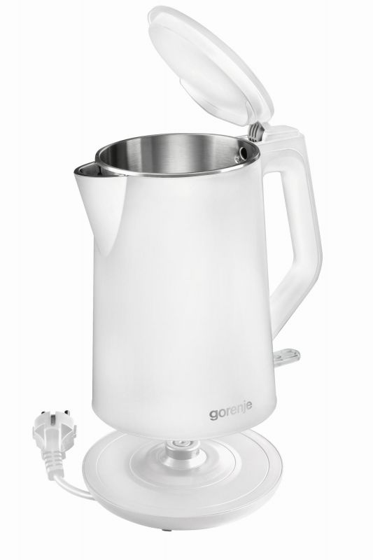 Електрочайник Gorenje 1.5л, пластик, білий матовий