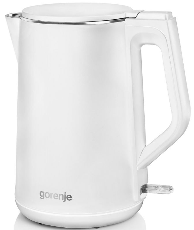 Електрочайник Gorenje 1.5л, пластик, білий матовий