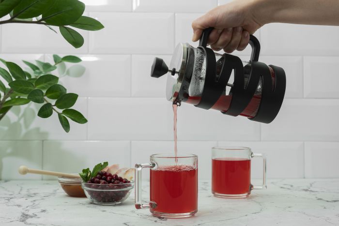 Френч-прес Ardesto Gemini, 600мл, боросилікатне скло, пластик, нержавіюча сталь, прозорий, чорний