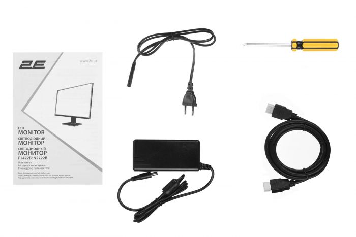 Монітор 2E 23.8" F2422B D-Sub, HDMI, IPS, 75Hz