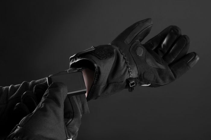 Рукавички з підігрівом 2E Rider Black, розмір L