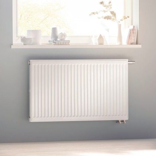 Радіатор сталевий Kermi Profil-V FTV 11 тип 500x800мм нижнє підкл, 838Вт RAL 9016 білий глянець