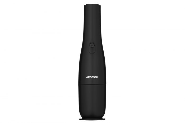 Пилосос Ardesto автомобільний, 10Вт, конт пил -0.15л, автон. робота до 12хв, HEPA, Вертикальне зберігання, чорний