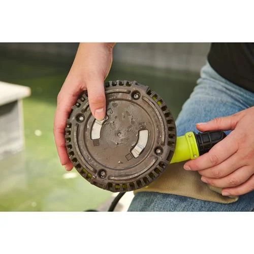 Насос для брудної та чистої води акумуляторний Ryobi ONE+ RY18SPA-0 18В 4200л/год висота перекачування 8м занурення 5м штуцер 1" таймер відключення захист сухого ходу 4кг без АКБ та ЗП