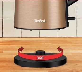 Електрочайник Tefal Double Layer SS 1.5л, з подвійними стінками, мідний
