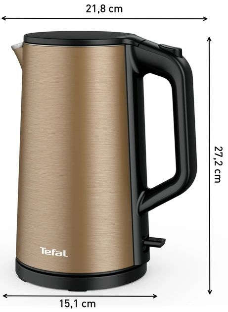 Електрочайник Tefal Double Layer SS 1.5л, з подвійними стінками, мідний