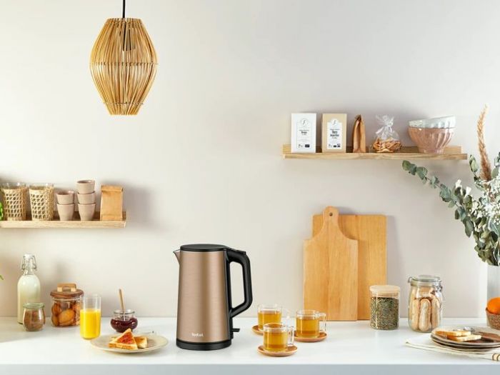 Електрочайник Tefal Double Layer SS 1.5л, з подвійними стінками, мідний