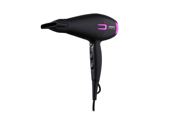 Фен Ardesto Violet PRO HD-Y221PRO ,1750-2100Вт, 2 швидкості, 3темп.режими,дифузор, чорний
