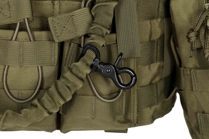 Плитоноска 2Е, Тип 1, з кишенями для бічного захисту і підсумками, Молле, зелена