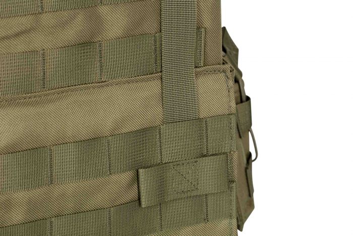 Плитоноска 2Е, Тип 1, з кишенями для бічного захисту і підсумками, Молле, зелена